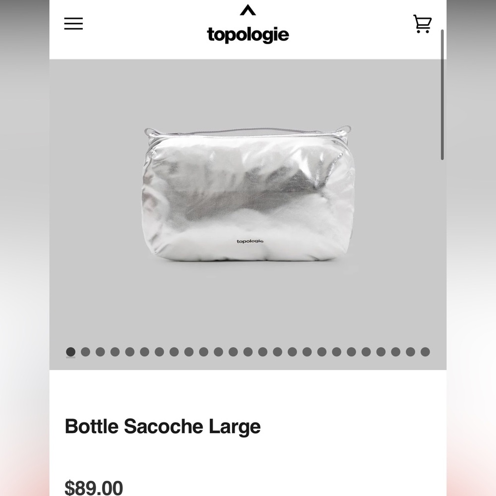 topologie Bottle Sacoche Large “Chrome”
